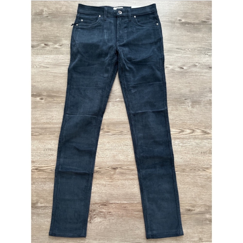 Farah Drake Stretch Corduroy Pants Mens 29x32 Navy Slim Fit NWT